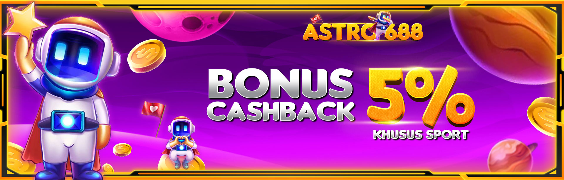 BONUS CASHBACK 5%	