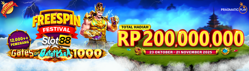 SLOT88 X PP - Freespin Festival Slot88 Gates of Gatot Kaca 1000